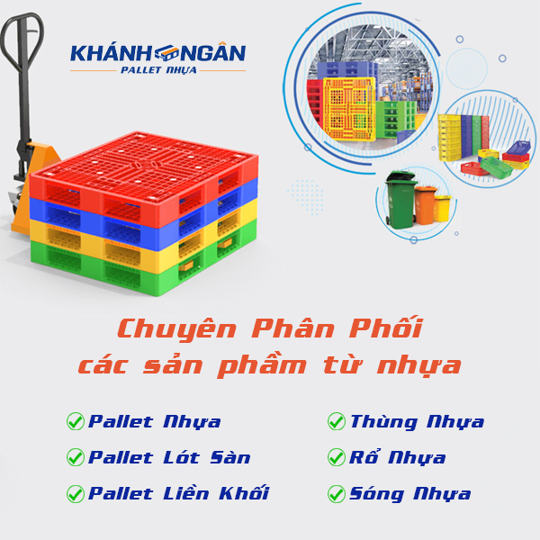 Pallet nhựa Khánh Ngân - Phân phối pallet nhựa giá rẻ