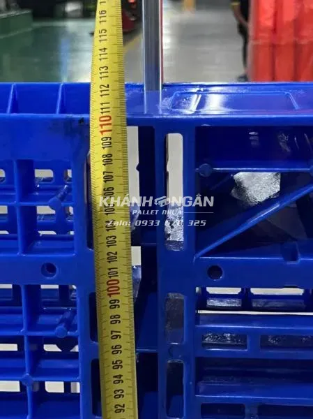Pallet nhựa 1210 – 2 mặt liền khối kt1200x1000x130mm
