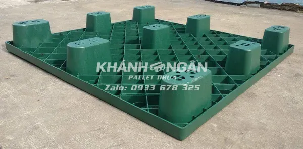 Pallet nhựa chân cốc mới kích thước 1100x1100x140mm