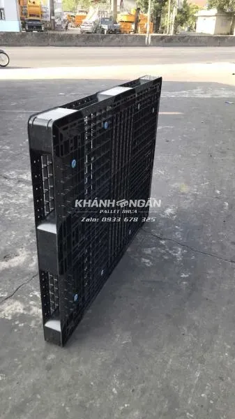 Pallet nhựa cũ hai mặt kt 1100x1400x100mm