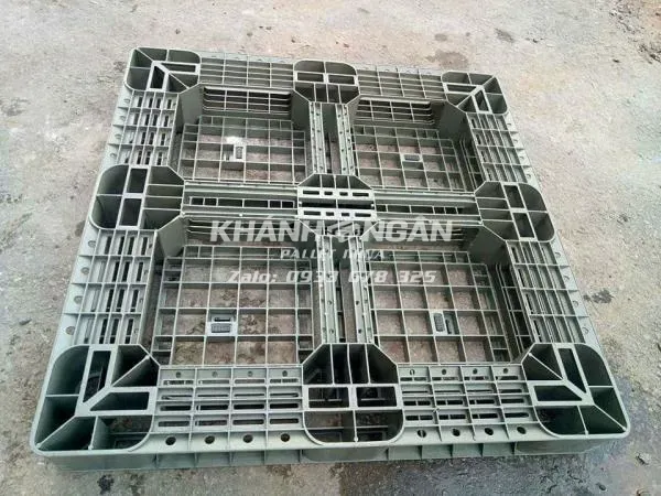 Pallet nhựa cũ kt 1100x1100x140mm