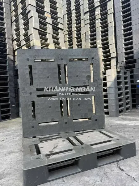 Pallet nhựa cũ kt 1100x1100x140mm