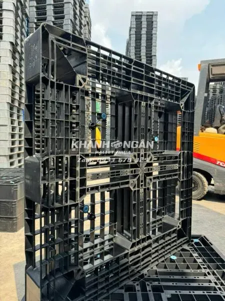 Pallet nhựa cũ kt1100x1100x150mm