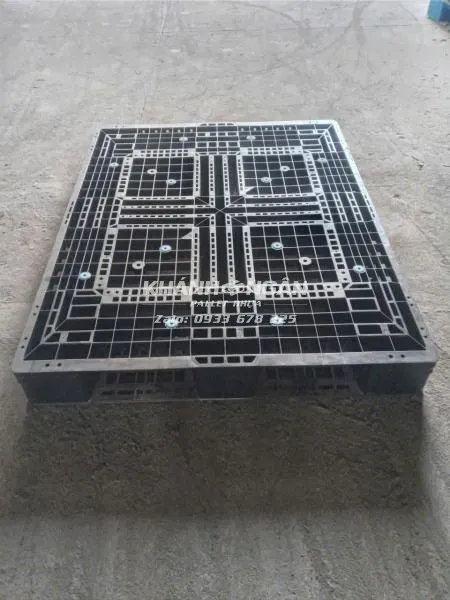 Pallet nhựa cũ kt 1100x1400x150mm