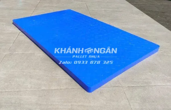 Pallet nhựa lót sàn không chân mới kích thước 600x1000x35mm