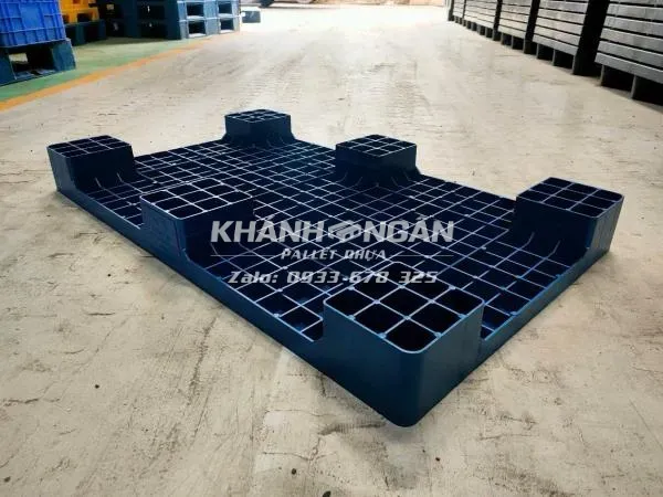 Pallet nhựa lót sàn mặt bít mới kích thước 600x1000x100mm