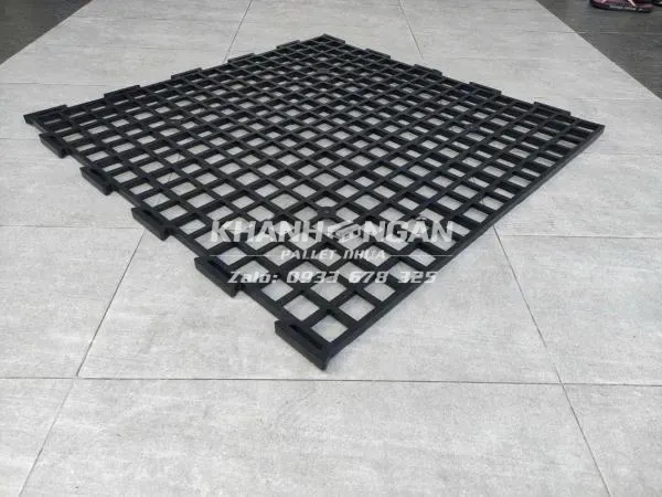 Pallet nhựa mới kích thước 950x950x18mm (vỉ nhựa, lưới trồng lan)